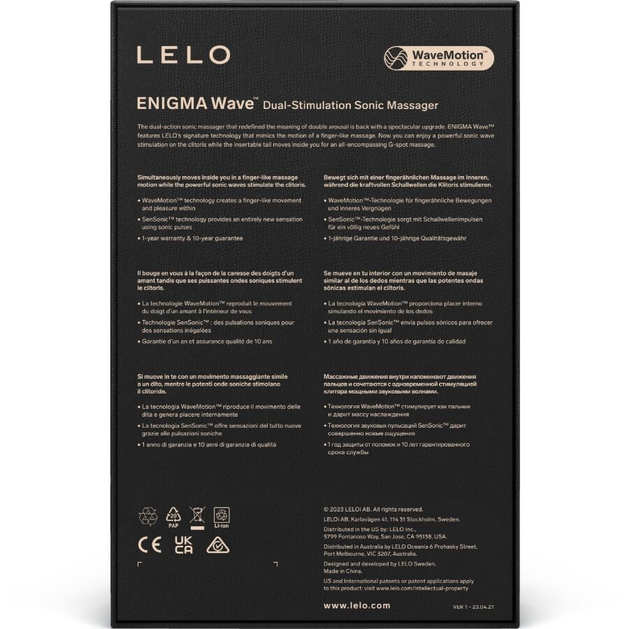 Lelo-Enigma Wave Tripla Vibratore Stimolatore Cyber · Vibratori (imaginea 5)