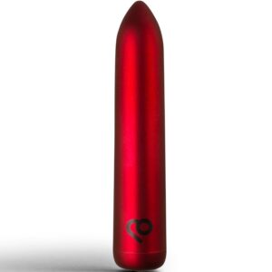 Rocks-Off-Bullet Vibratore Ricaricabile Poppy Rosso-12 velocità
