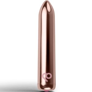 Rocks-Off-Bullet Vibratore ricaricabile Golden Rose-12 velocità