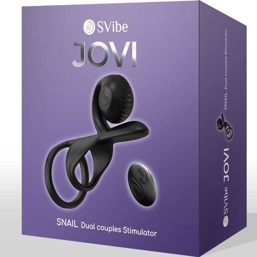 Snail Vibe-Jovi Anello per Coppia con Telecomando, Nero-Silicone 5 Snail Vibe-Jovi Anello per Coppia con Telecomando, Nero-Silicone · Anelli & Guaine per pene (imaginea 5)