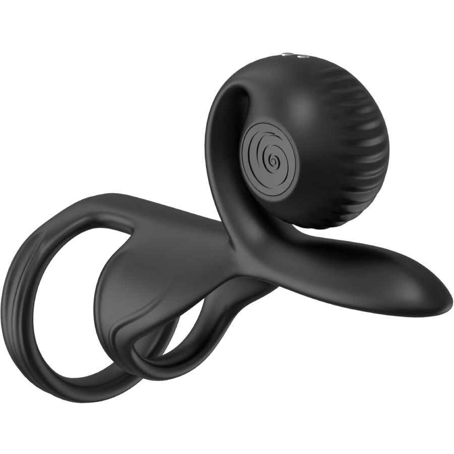Snail Vibe-Jovi Anello per Coppia con Telecomando, Nero-Silicone 1 Snail Vibe-Jovi Anello per Coppia con Telecomando, Nero-Silicone · Anelli & Guaine per pene