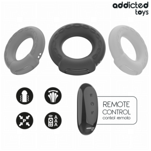 Addicted Toys-Anello vibrante con effetto di riscaldamento 14 Addicted Toys-Anello vibrante con effetto di riscaldamento · Anelli & Guaine per pene (immagine 7)