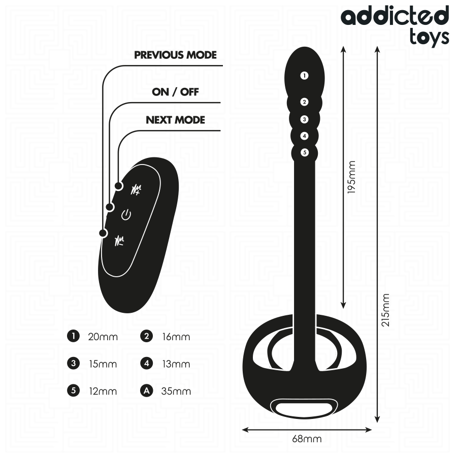 Addicted Toys-P-spot Anello Vibratore per Pene · Anelli & Guaine per pene (immagine 7)