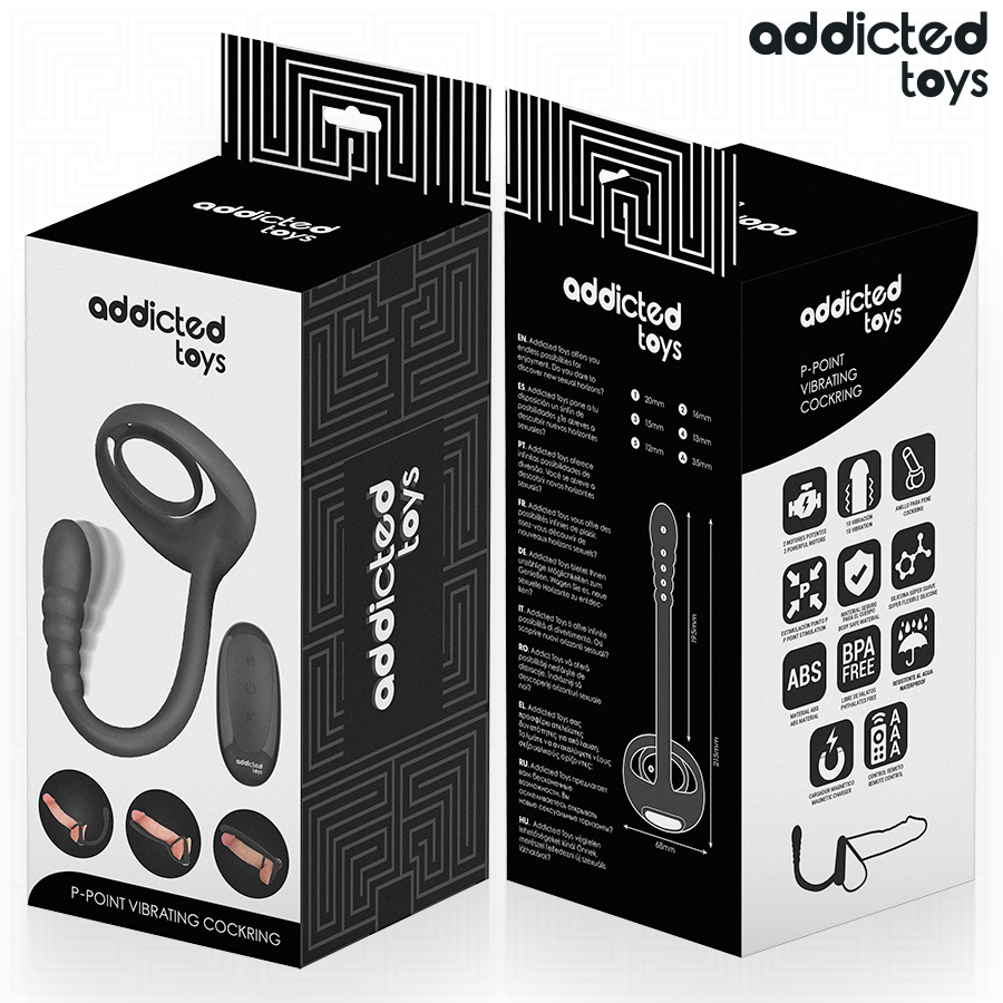 Addicted Toys-P-spot Anello Vibratore per Pene · Anelli & Guaine per pene (immagine 3)