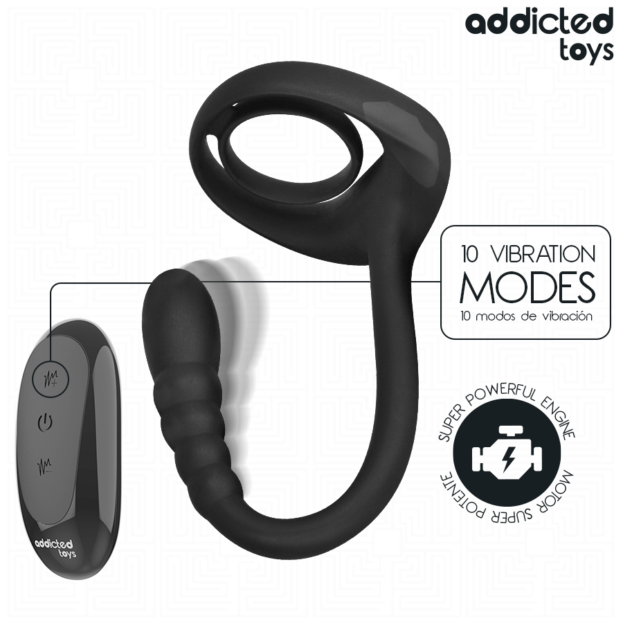 Addicted Toys-P-spot Anello Vibratore per Pene · Anelli & Guaine per pene (immagine 5)