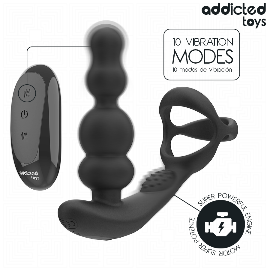 Addicted Toys-Massaggiatore Prostatico Rotativo con Telecomando-Silicone 2 Addicted Toys-Massaggiatore Prostatico Rotativo con Telecomando-Silicone · Giocattoli anali (imaginea 2)