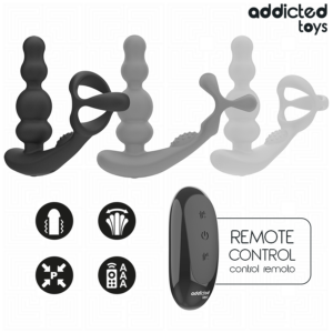 Addicted Toys-Massaggiatore Prostatico Rotativo con Telecomando-Silicone · Giocattoli anali (imaginea 4)