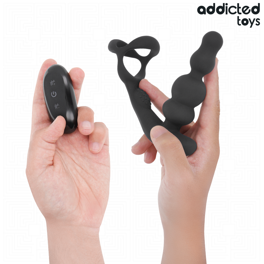 Addicted Toys-Massaggiatore Prostatico Rotativo con Telecomando-Silicone · Giocattoli anali (imaginea 5)