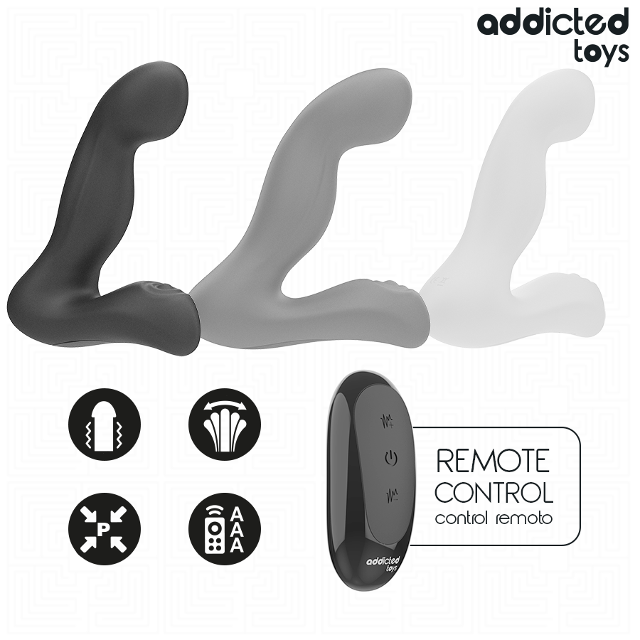 Addicted Toys-Massaggiatore Oscillante Prostatico con Modalità Pulsante e 2 Addicted Toys-Massaggiatore Oscillante Prostatico con Modalità Pulsante e · Giocattoli anali (imaginea 2)