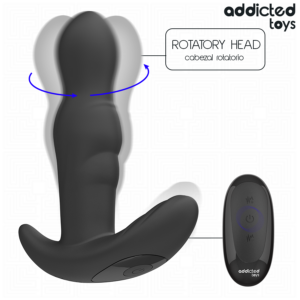 Addicted Toys-Plug anale Rotativo Vibrante con Telecomando-Silicio · Giocattoli anali