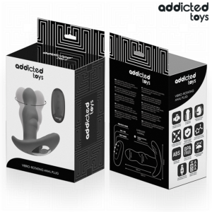Addicted Toys-Plug anale Rotativo Vibrante con Telecomando-Silicio · Giocattoli anali (imaginea 4)