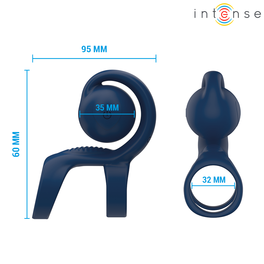 Intense-Tyson Anello per Pene con Sfera Vibrante Ø 3,2 cm · Anelli & Guaine per pene (imaginea 6)