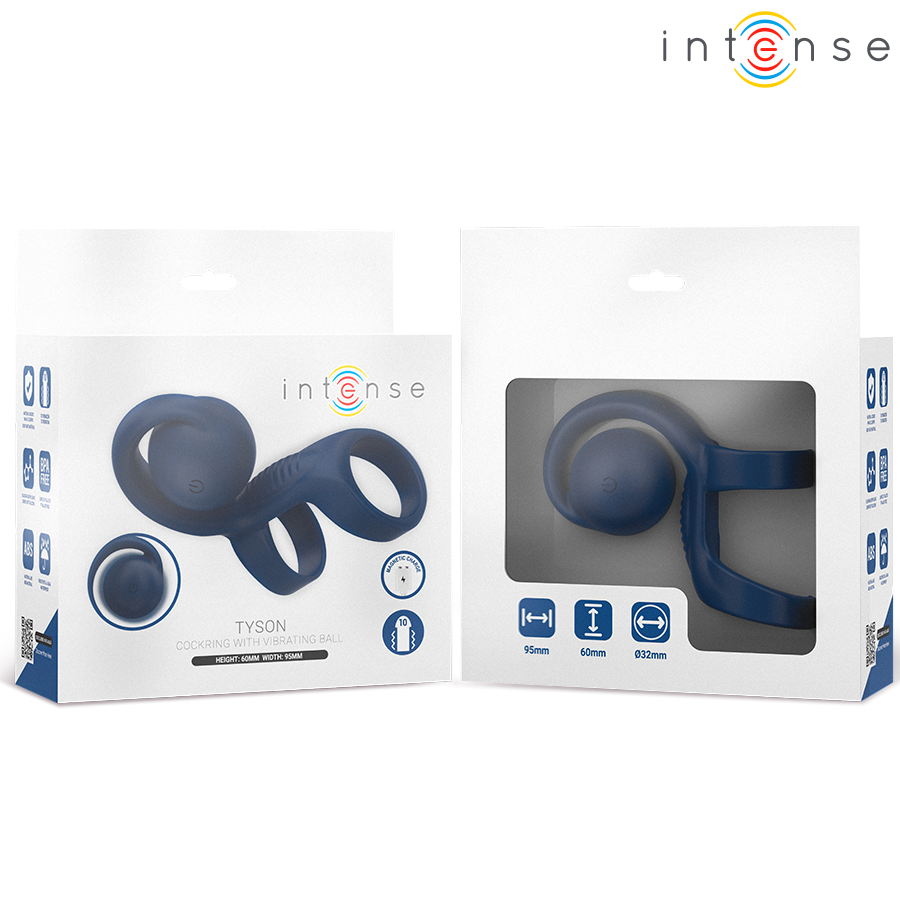 Intense-Tyson Anello per Pene con Sfera Vibrante Ø 3,2 cm 3 Intense-Tyson Anello per Pene con Sfera Vibrante Ø 3,2 cm · Anelli & Guaine per pene (imaginea 3)