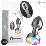 Intense Anal Toys-Plug anale in metallo Vibratore con Luci Led · Giocattoli anali