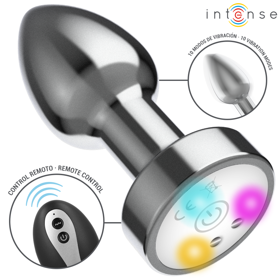 Intense Anal Toys-Plug anale in metallo Vibratore con Luci Led 9 Intense Anal Toys-Plug anale in metallo Vibratore con Luci Led · Giocattoli anali (immagine 9)