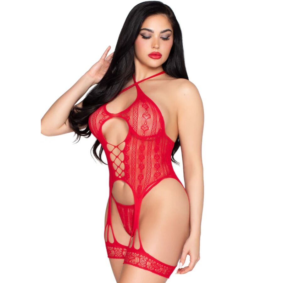 Leg Avenue Bodystockings-89338 Corpo Aperto in Pizzo 2 Leg Avenue Bodystockings-89338 Corpo Aperto in Pizzo · Lingerie sexy donna (imaginea 2)