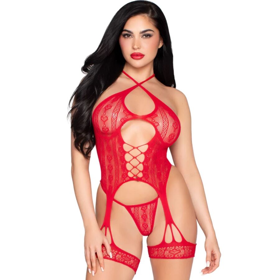 Leg Avenue Bodystockings-89338 Corpo Aperto in Pizzo 1 Leg Avenue Bodystockings-89338 Corpo Aperto in Pizzo · Lingerie sexy donna