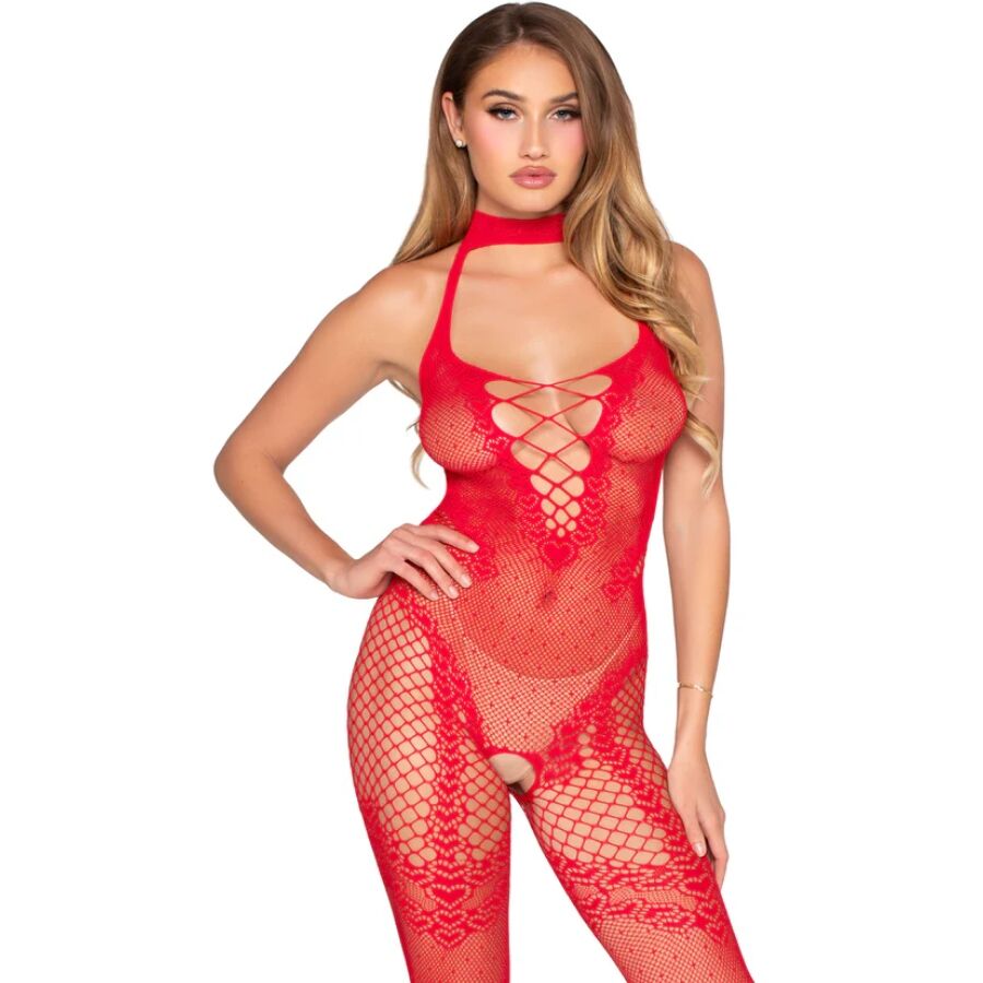 Leg Avenue Bodystockings-89336 Bodystocking Aperto tra
