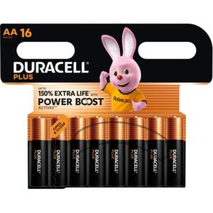 Duracell-Più Power Boost Batterie Alkaline AA LR6 Blister X 16