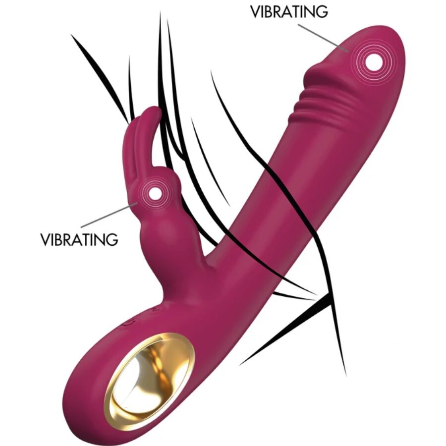 Toyjoy-Taygeta Rabbit Vibrator-Silicone, 10 velocità, Ricaricabile · Vibratori (imaginea 4)