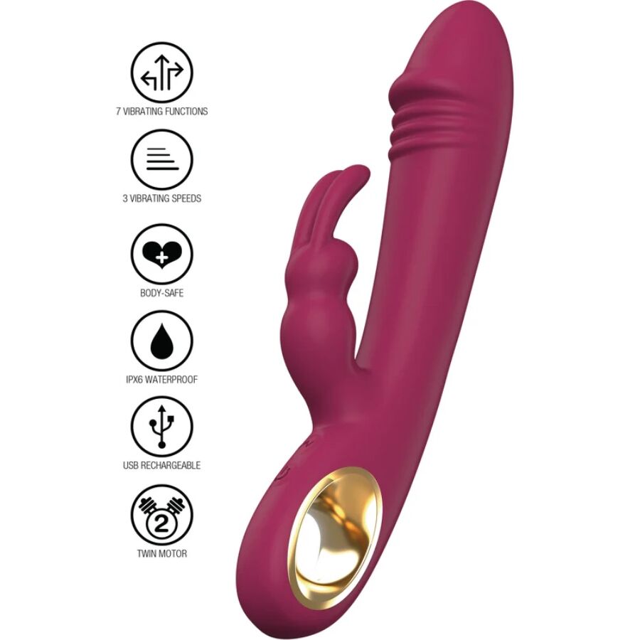 Toyjoy-Taygeta Rabbit Vibrator-Silicone, 10 velocità, Ricaricabile 2 Toyjoy-Taygeta Rabbit Vibrator-Silicone, 10 velocità, Ricaricabile · Vibratori (imaginea 2)