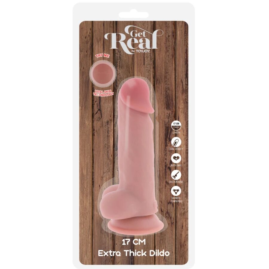 Get Real-Deluxe Pene Realistico con testicoli extra spessi 17 cm-TPE · Dildo & Stimolatori (immagine 3)