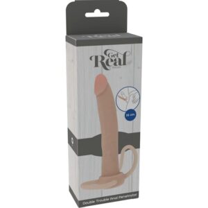 Get Real-Double Trouble Penetrator Anale in Silicone 16 cm · Giocattoli anali (imaginea 4)