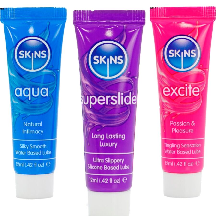 Skins-Kit Vital Lubrificanti Aqua, Superslide & Excite 3 X 12 ml 2 Skins-Kit Vital Lubrificanti Aqua, Superslide & Excite 3 X 12 ml · Lubrificanti (imaginea 2)