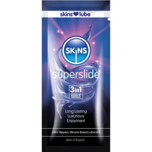 Skins-Superslide Lubrificante a Base di Silicone, Monodose 5 ml