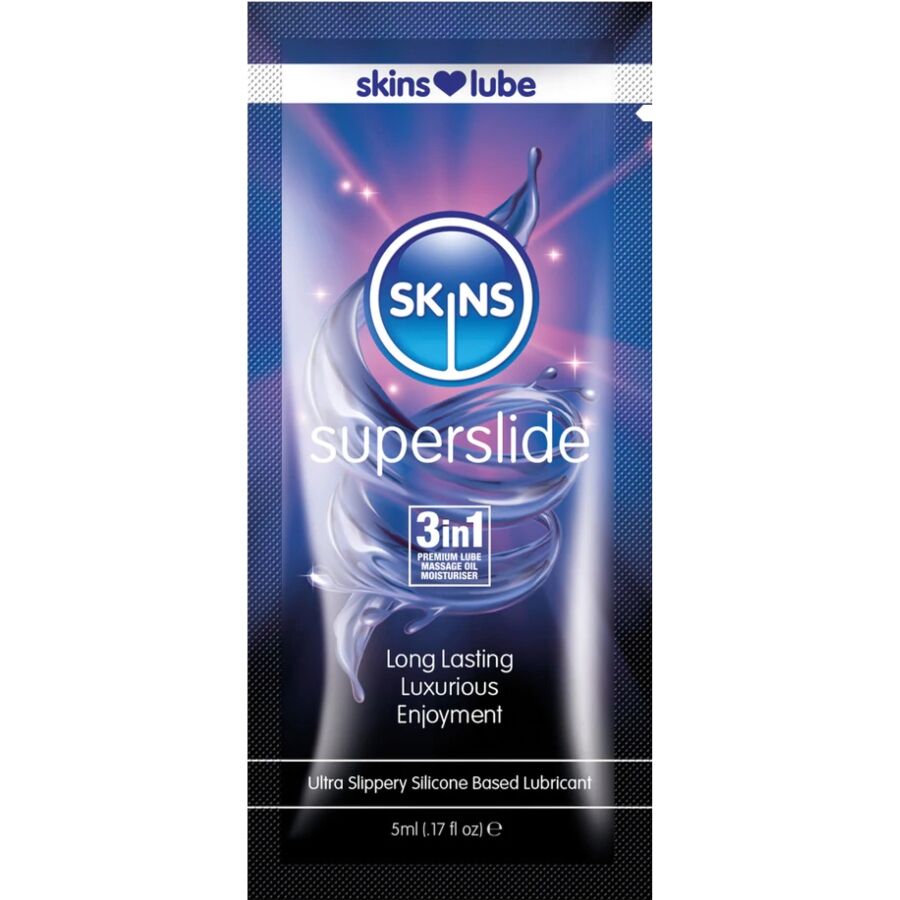 Skins-Superslide Lubrificante a Base di Silicone, Monodose 5 ml