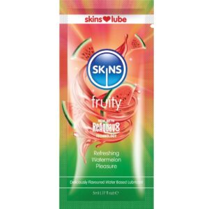 Skins-Lubrificante di frutta a base d'acqua melone Verde, monodose
