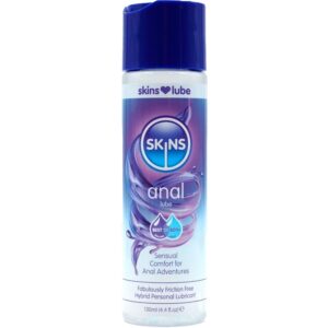 Skins-Lubrificante ibrido anale a base d'acqua e silicone, 130 ml 2 Skins-Lubrificante ibrido anale a base d'acqua e silicone, 130 ml · Lubrificanti