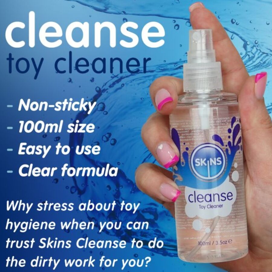 Skins-Spray di pulizia per giocattoli sessuali 100 ml 2 Skins-Spray di pulizia per giocattoli sessuali 100 ml · Igiene & Cura (imaginea 2)