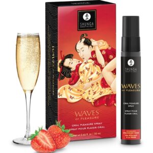 Shunga Aphrodisiacs-Waves Pleasure Spray Orale Seducente Fragole