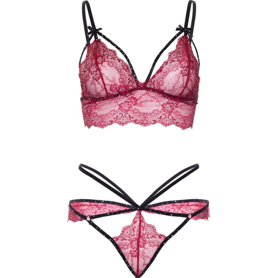 Leg Avenue-Set Reggiseno + Tanga Bordo · Lingerie sexy donna (imaginea 5)