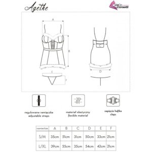 Livco Corsetti Sets-Agethe LC-90607 Camicia + Tanga + Cappuccio 12 Livco Corsetti Sets-Agethe LC-90607 Camicia + Tanga + Cappuccio — LIVCO CORSETTI FASHION · Costumi & Giochi di ruolo (imaginea 6)