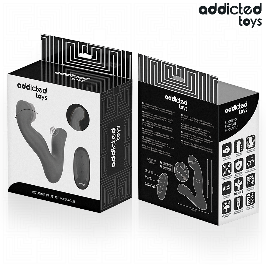 Addicted Toys-Massaggiatore Oscillante Prostatico con Modalità Pulsante e 7 Addicted Toys-Massaggiatore Oscillante Prostatico con Modalità Pulsante e · Giocattoli anali (imaginea 7)