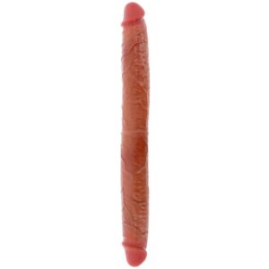 Get Real-Dildo doppio in Silicone Caramel, 46 cm