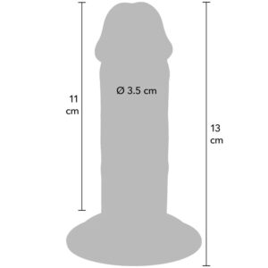 Get Real-Deluxe Dong Tpe Extra Grosso, Doppia densità, 13 cm · Dildo & Stimolatori (imaginea 3)