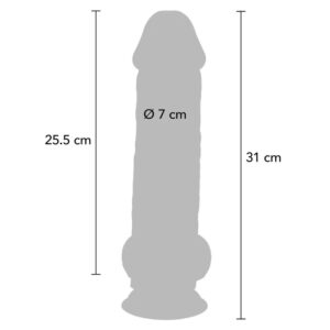 Get Real-Deluxe Pene Realistico con testicoli extra spessi 31 cm-TPE · Dildo & Stimolatori (immagine 3)