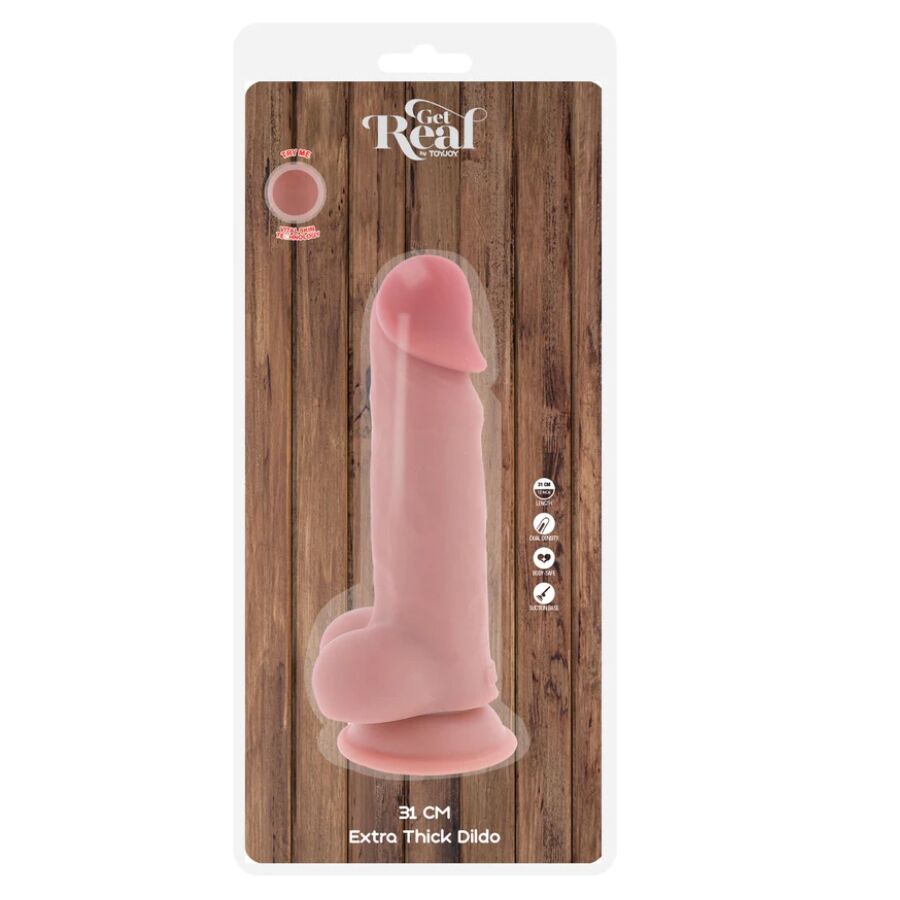 Get Real-Deluxe Pene Realistico con testicoli extra spessi 31 cm-TPE · Dildo & Stimolatori (immagine 4)