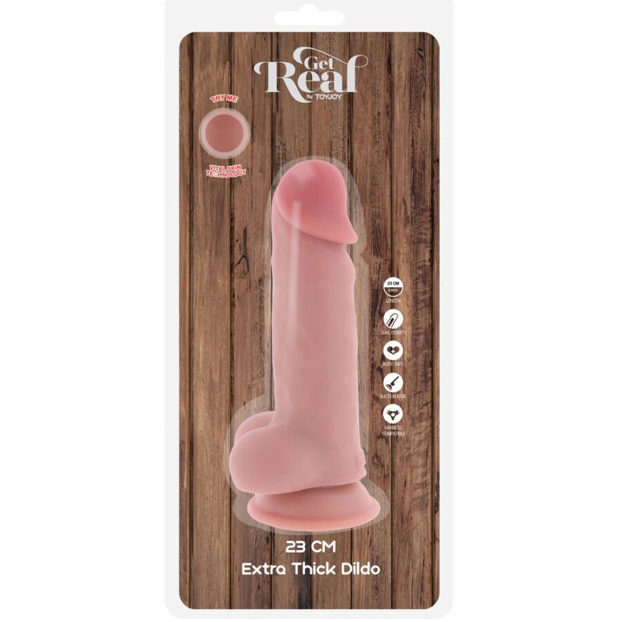 Get Real-Deluxe Pene Realistico con testicoli extra spessi 23 cm-TPE · Dildo & Stimolatori (immagine 4)
