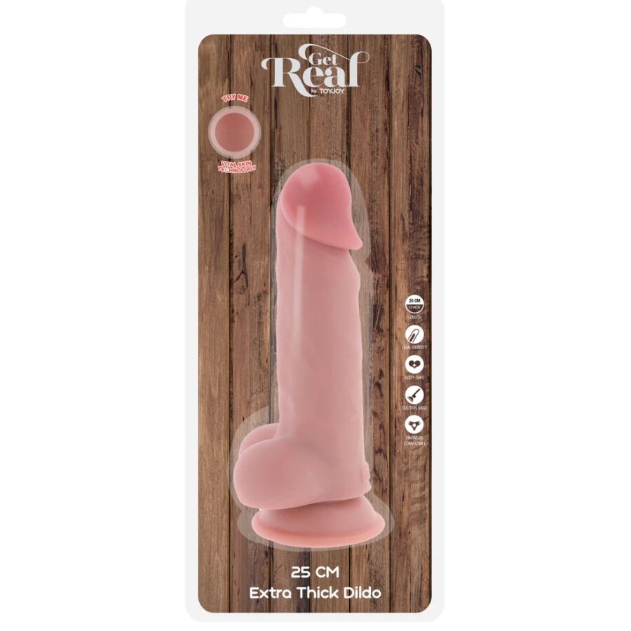 Get Real-Deluxe Pene Realistico con Testicoli Extra Spesso 25 cm-TPE 5 Get Real-Deluxe Pene Realistico con Testicoli Extra Spesso 25 cm-TPE · Dildo & Stimolatori (imaginea 5)