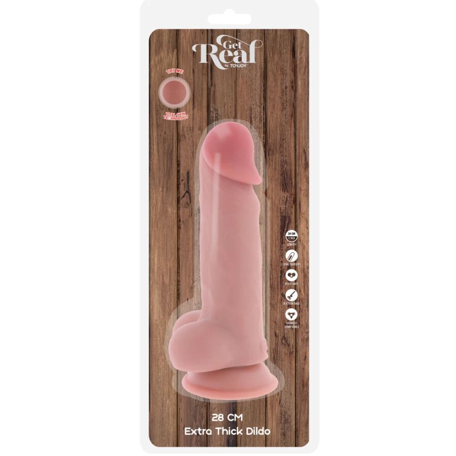 Get Real-Deluxe Pene Realistico con Testicoli Extra Spesso 28 cm-TPE 5 Get Real-Deluxe Pene Realistico con Testicoli Extra Spesso 28 cm-TPE · Dildo & Stimolatori (imaginea 5)
