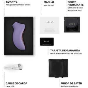 Lelo-Sona 3 Clitoride Massaggiatore Sonic in Silicone · Vibratori (imaginea 2)
