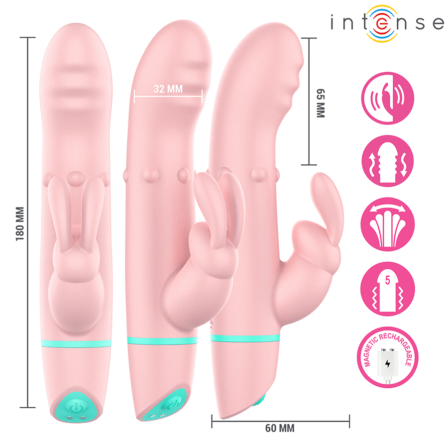 Intense High Tech-Alvin Rabbit Stimolatore & Rolling Vibratore + · Vibratori (immagine 4)