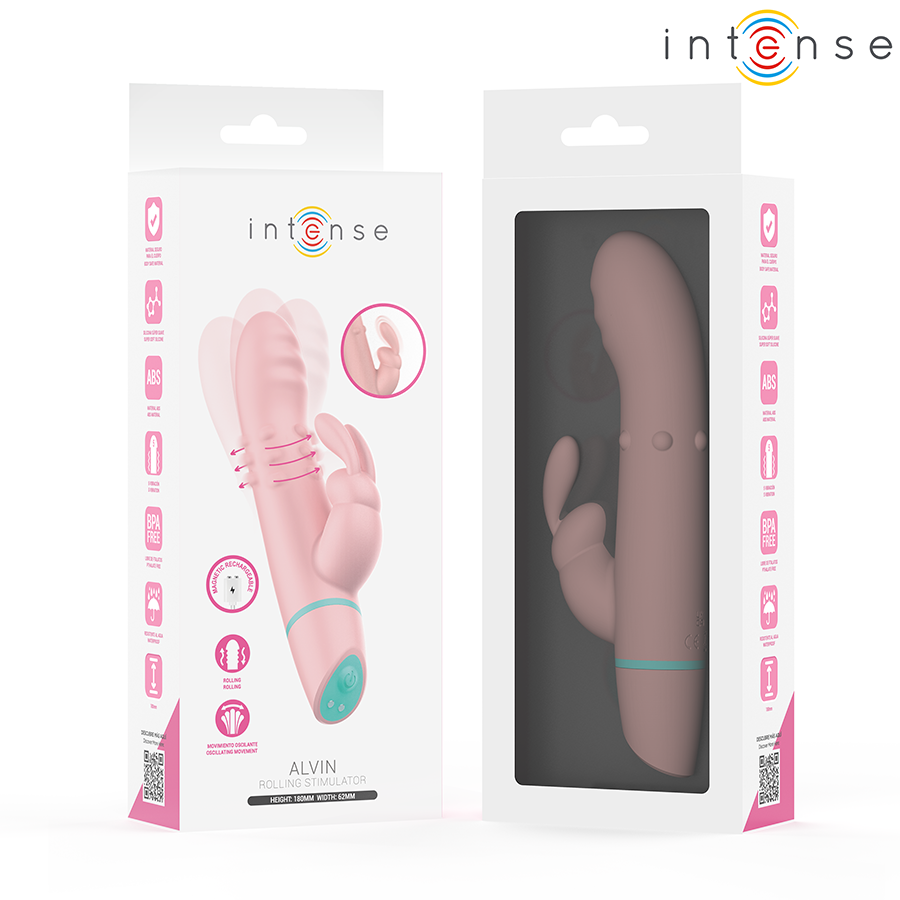 Intense High Tech-Alvin Rabbit Stimolatore & Rolling Vibratore + · Vibratori (immagine 3)