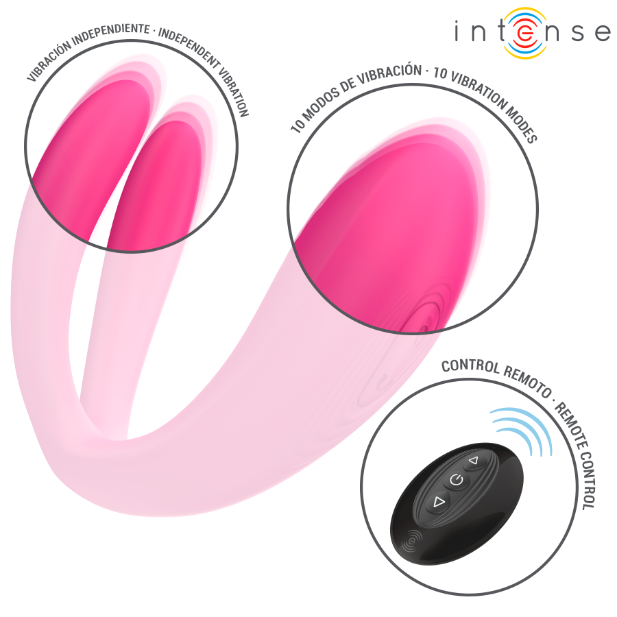 Intense Remote Control-Julia Doppio Vibratore Clamp Stimolatore · Giocattoli per coppie (imaginea 9)