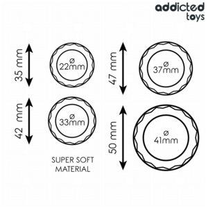 Addicted Toys-Set di anelli penieni strutturati 4 dimensioni in silicone 12 Addicted Toys-Set di anelli penieni strutturati 4 dimensioni in silicone · Anelli & Guaine per pene (imaginea 5)