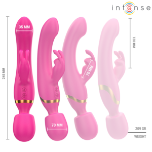 Intense High Tech-Winona Vibratore Doppio Rabbit & Wand-Silicone · Vibratori (immagine 8)